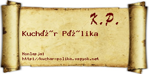 Kuchár Pólika névjegykártya